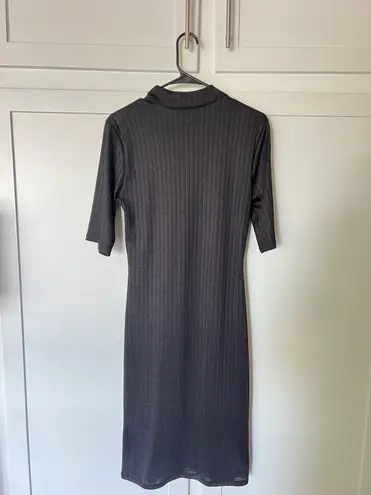 Gap Mockneck Rib Midi Dress