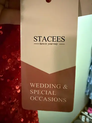 Stacees red formal dress Size 0 - Image 2