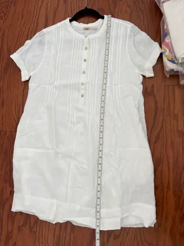 Faherty  Gemina Dress M in white