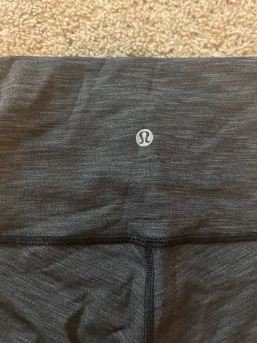 Lululemon Gray Cropped Heather Leggings