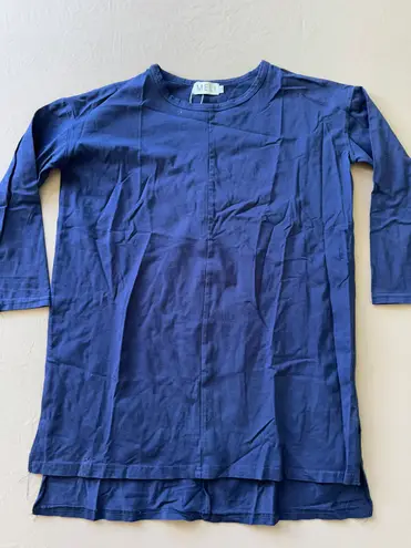 Boxy 3/4 Sleeve Tee Blue Size XS