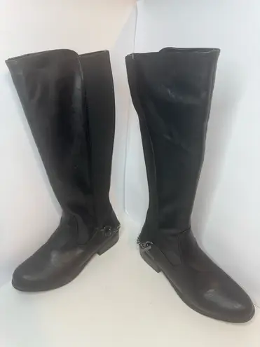 Nautica Ridgeland Black Riding Boots Size 8