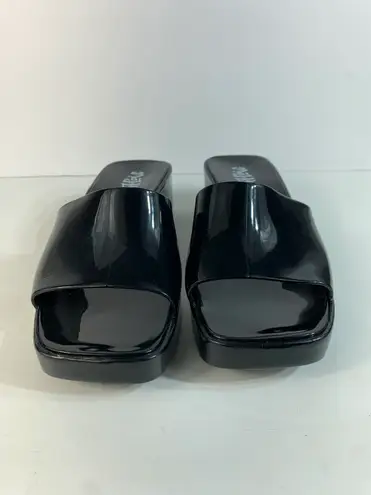 Mad love Women's Marni Jelly Slide Mule Heels Black - Size 6 Y2K