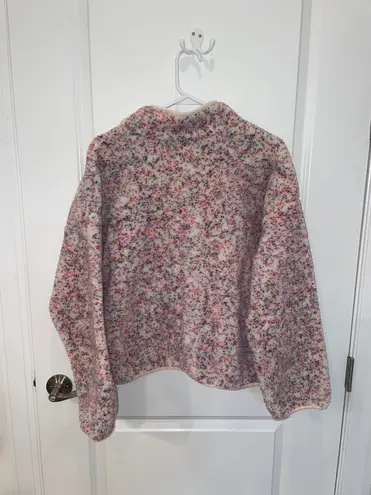 Aerie offline Speckled Chunky fleece Teddy Jacket