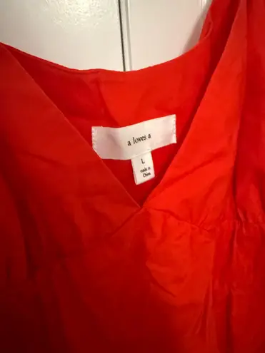 A loves A  red ruffle top - Image 4