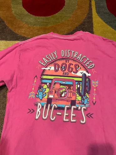 Buc-ee's Buc-ee’s Pink Graphic Tee Shirt Top Short Sleeve Runs Small Unisex Size Large