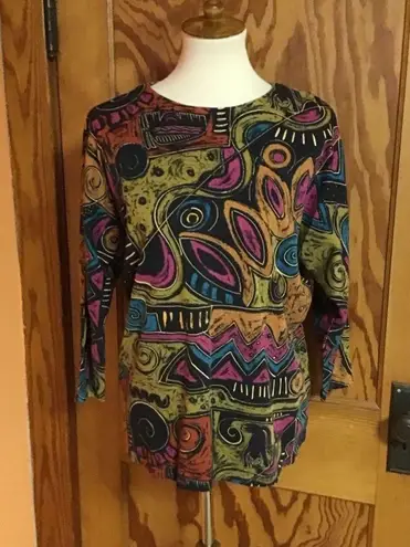 OP Vintage 90s  art slouchy top