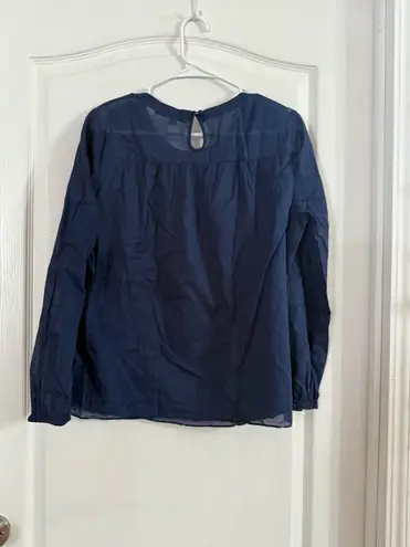 Boden USA Boden Women’s Navy Long Sleeve Blouse Sz 10. 8098