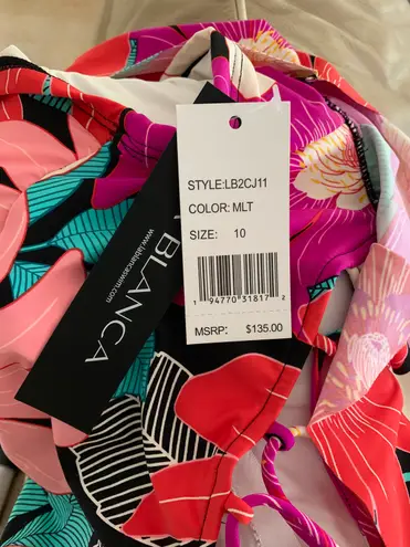 La Blanca In Full Bloom Off Shoulder Ruffle One Piece