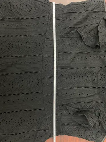 Ecowish Black Ruffle Sleeve A-Line Summer Dress Size Large