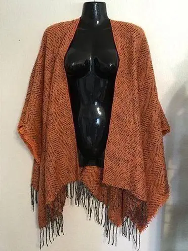 Forever Dreams women’s cape/shawl. Size One Size Orange