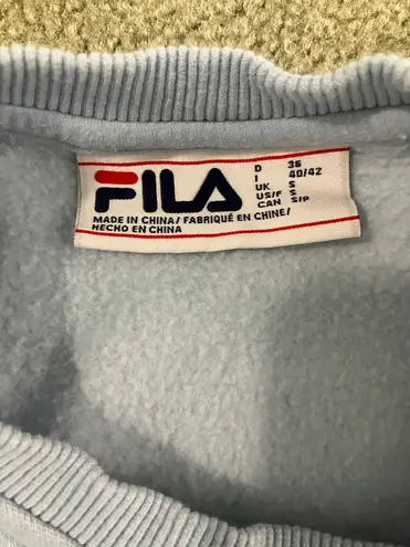 FILA Light Blue  Crewneck Sweatshirt