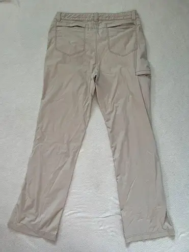 Eddie Bauer  Travex Women's Size 10 Tan Hiking Stretch Roll Tab Pants