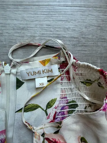 Yumi Kim Pretty Woman Dress In Petal Pusher Silk Midi Floral Size XS Sleeveless