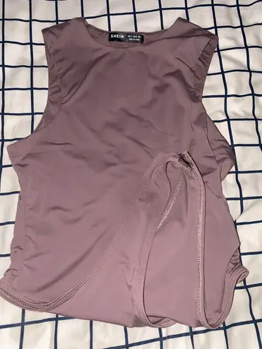 SheIn Soild Tank Bodysuit