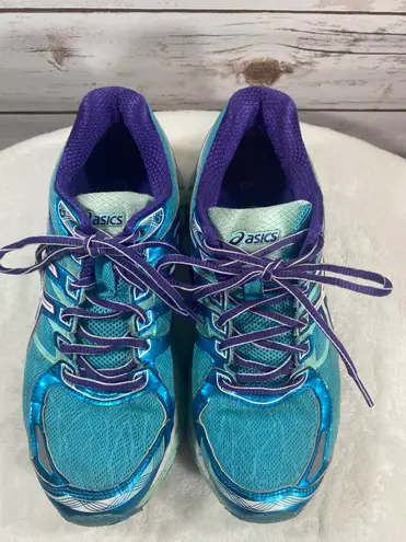 ASICS Women's Gel Evate 3 T566N Low Top Lace Up Sneakers Size 7.5 Blue Purple