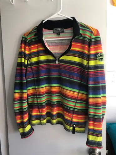 Ralph Lauren L RL Lauren Active  rainbow quarter zip