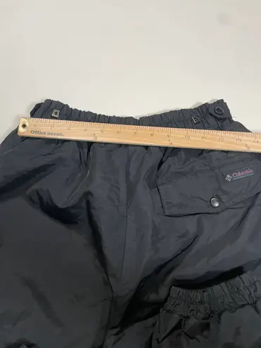 Columbia Vintage 80s  Black Ski Snow Pants Snowboard Womens Size Large Nylon VTG