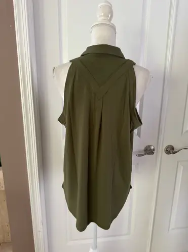 Anatomie Women's Elise Top | Moss Green. Size L. MSRP $168 Green Size L