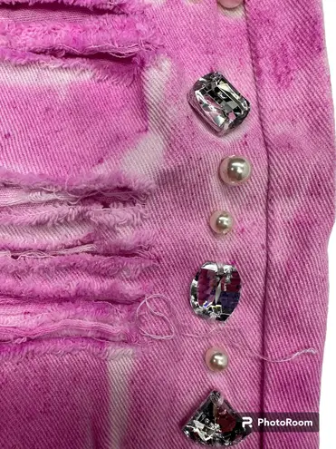 Sparkle Denim Pearls & Gems Boyfriend Jeans (3)