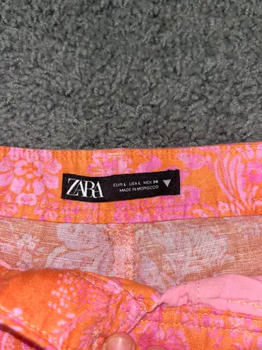 ZARA Pink And Orange Pants