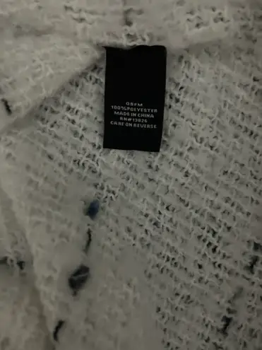 Bohemian Neutral Tassel Trim Wrap Cape Cardigan White