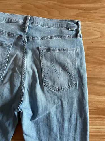 MOTHER Denim Awesome The Tripper Ankle Fray Jeans in Island Time - Sz 32