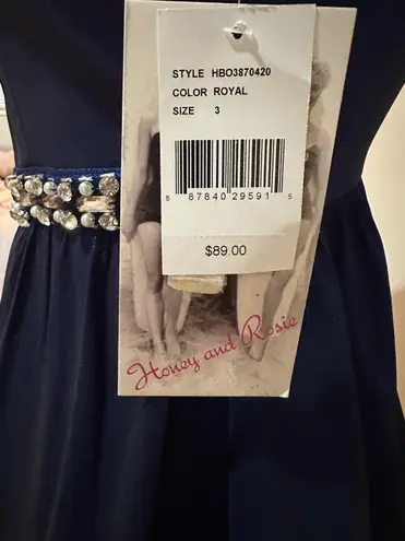 Honey and Rosie Blue Semi-formal Dress