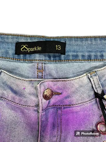 Sparkle Denim Pearl and Grommet Super Skinny Jean (13)