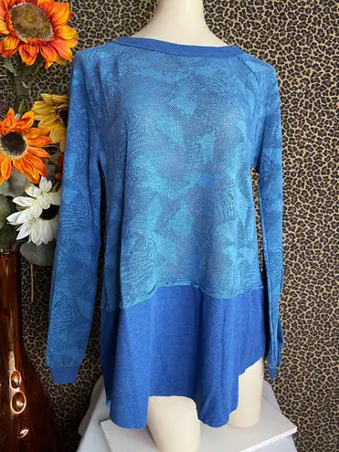 Doe & Rae ✅3/$30✅ NWT Teal/Blue Two Tone Long Sleeved Top | MEDIUM |