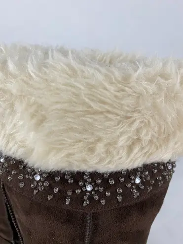 American Eagle  Suede Embellished Winter Boots 