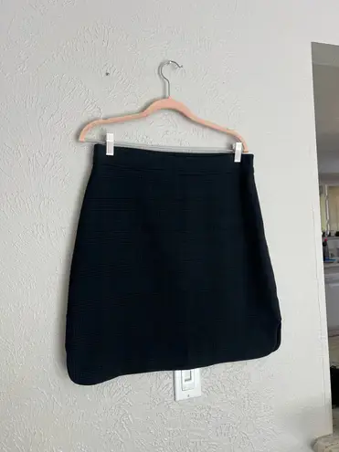 Ganni gray plaid mid-length suiting high waisted skirt 40 L/XL