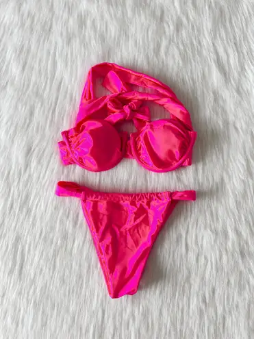 Amazon NWOT Pink Underwire Bikini Set