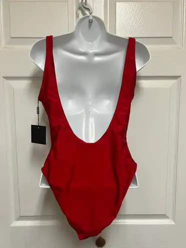 Dixperfect BAE Watch Red Scoop Swimsuit