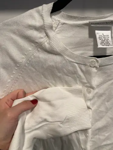 Fashion Bug Cute White Cardigan