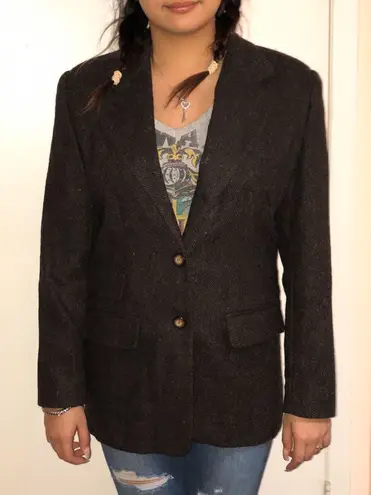 International Scene Brown Blazer Size 8