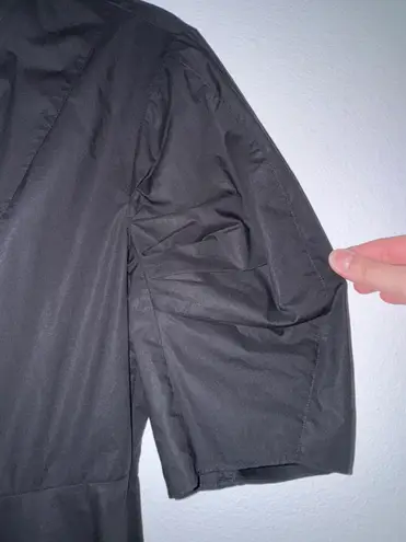 Frame Pleated Cotton Poplin Mini Dress S Black