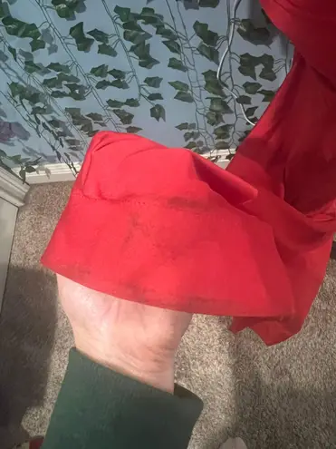 Red floor length gown Size XS