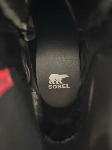 Sorel Brex leather lace up platform boots