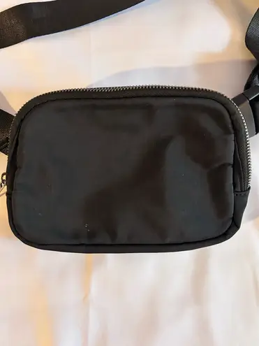 Black Nylon Belt Bag