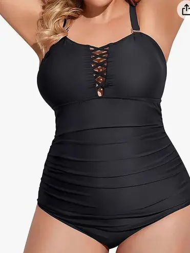 Yonique Women Plus Size One Piece Swimsuits Tummy C