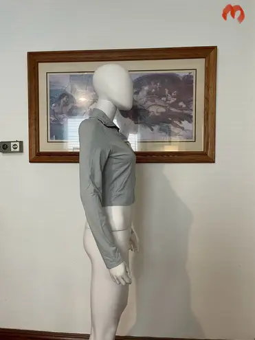 Womens fubu crop sweater M Gray Size M