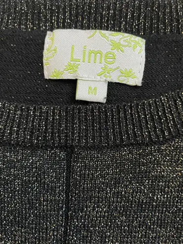 Metallic long sleeve pullover sweatshirt Gray Size M