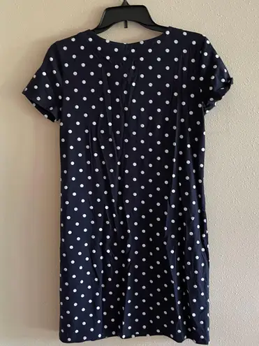 Tommy Hilfiger Navy Polka Dot Tie Dress