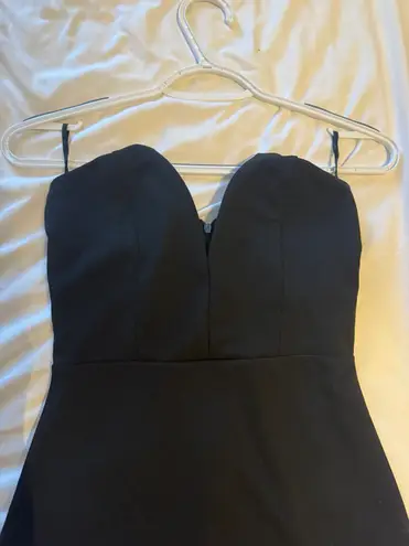 Strapless Black Mini Dress