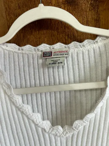 Vintage Short Sleeve White