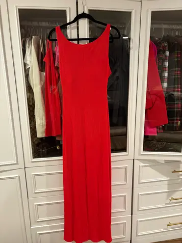 SKIMS BNWOT Soft Lounge Lace Long Maxi Dress with Bralette Cherry XL