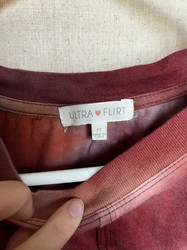 Ultra Flirt Burgundy Top