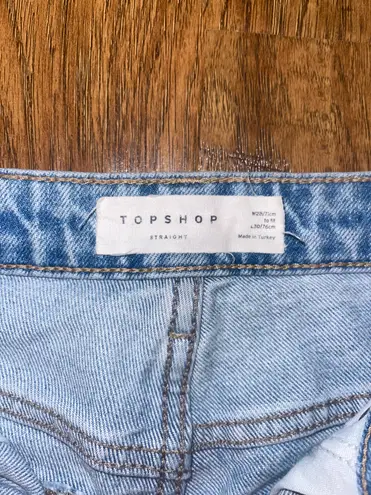 Topshop Light Wash Cropped Jeans