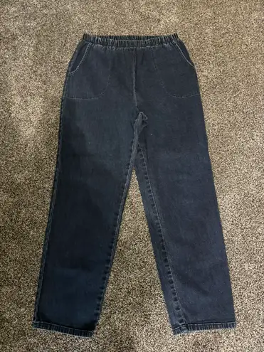 Denim & Co mpany Size Medium Elastic Waist Jeans